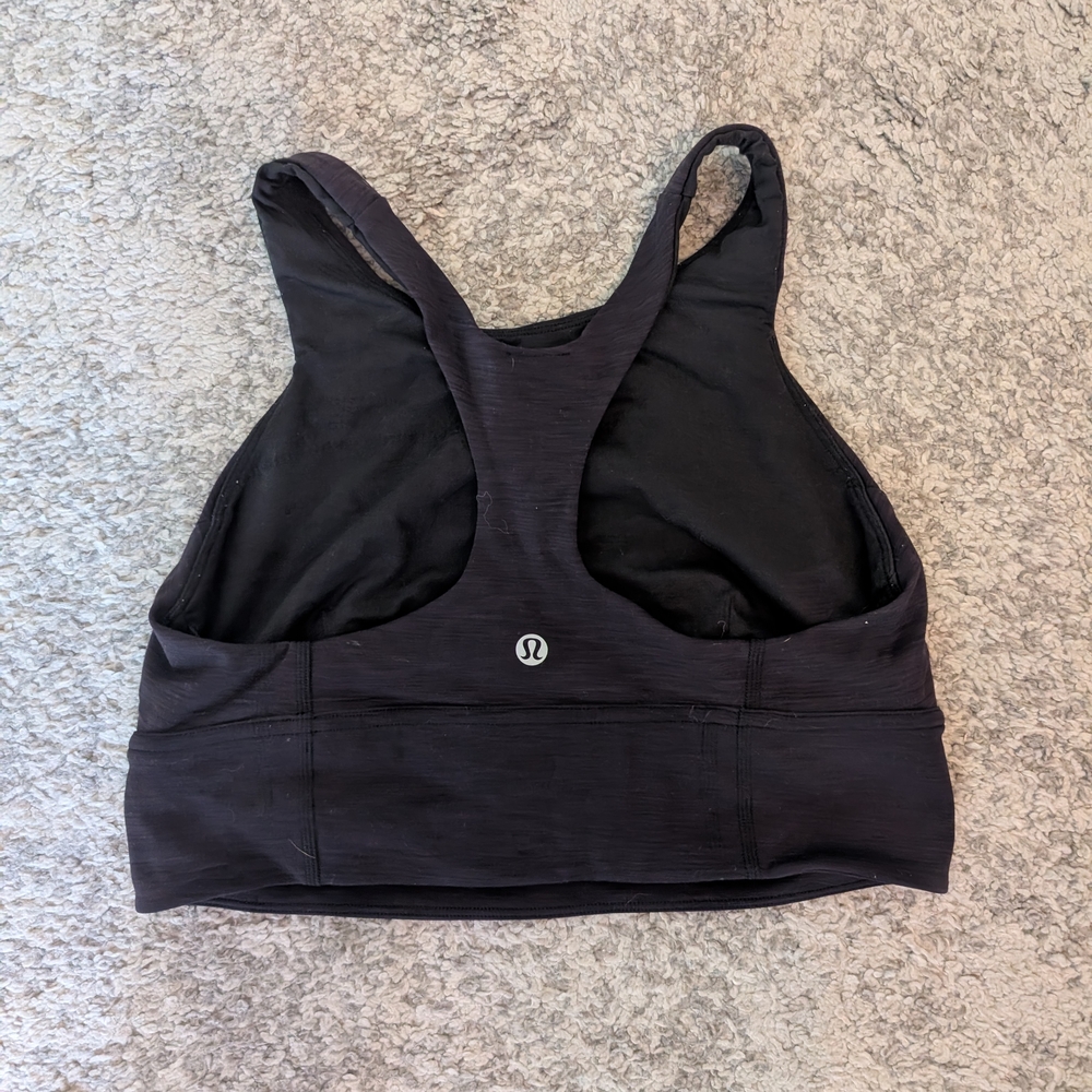 Lululemon Athletica Black Racerback Sports Bra